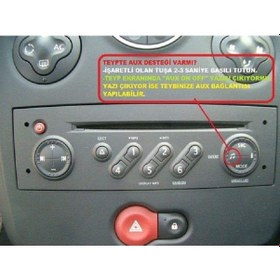 Resim Megan2 Clio2 Kango için Aux Kablosu Soketli- 