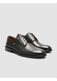 Resim Cabani Hakiki Deri Siyah Soft Yürüyüş Erkek Klasik Ayakkabı Siyah 