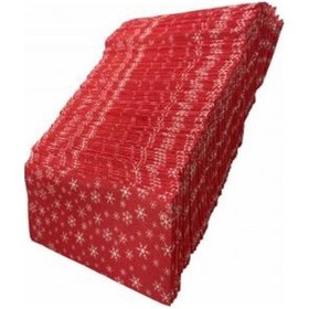 Resim Kar Tanesi Baskılı Kırmızı Peçete 16 Adet 