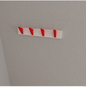 Resim Hepsi3boyutlu Modern Duvar & Kapı Kanca Askılık - 4 Adet Kırmızı Kanca Askılık - Model No : 5 Kırmızı 