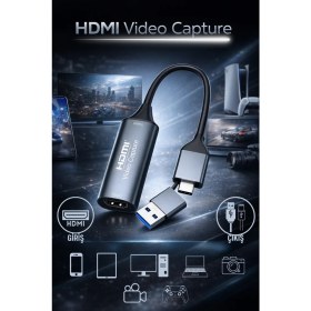 Resim Venus 4K 30Hz HDMI Video Capture Card USB 3.0 ve Type-C Görüntü Yakalama Kartı 