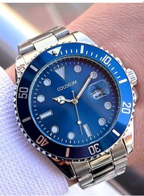 Resim Coliseum Çelik Kordon Takvimli Kadran Kutulu Seri Erkek Kol Saati Ft.aas.ı016 