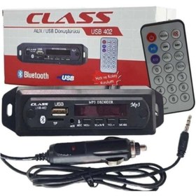 Resim berdeser YENİ Oto Araba Teyp Mikrofonlu Bluetoothlu Mp3 Çevirici Usb 402 