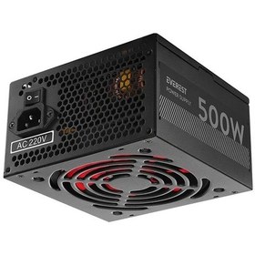 Resim Everest Eps-500a Real 500w 4 Sata 12cm Fanlı Oyuncu Pc Destekli Power Supply Psu 