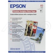 Resim Epson A3 251Gram 20'Li Premium Semigloss Fotoğraf Kağıdı S041334 