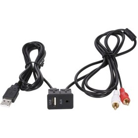 Resim Symbee Toyota Volkswagen İçin 3.5mm Aux Usb Rca Kablosu Adaptörü, Kolay Kurulum, Dayanıklı Malzeme 