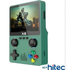 Resim Schitec X6 3.5inç Ips Ekran Taşınabilir Retro El Atari Oyun Konsolu 10000 Oyunlu Tv Bağlanan 32gb Yeşil 