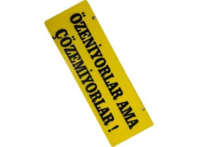 Resim Tky Cam Süsü Yazı ’özeniyorlar Ama Çözemiyorlar’ Mdf Vantuzlu 