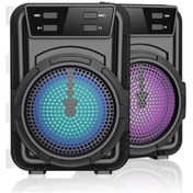 Resim Gts-1360 Işıklı Kablosuz Hoparlör Bluetooth Speaker Ses Bombası Mini Led Işıklı Fm Radyo/sdkart/usb Kts