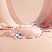 Resim () 1 adet Minnie Mouse Cazibeli Bileklik, Parıldayan Karikatür Süsler, Mickey Mouse Yılan Zinciri, Kendin Yap Moda Bilezikleri, Sevimli ve Oynak Tasarım, Noel ve Sevgililer Günü için İdeal Hediye 