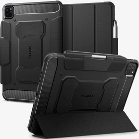Resim Spigen iPad Pro 11" (2024) Kılıf Rugged Armor Pro Black - ACS07017 