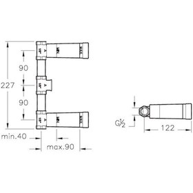 Resim Vitra Origin Ankastre Lavabo Bataryası Sıva Altı Grubu A40835 