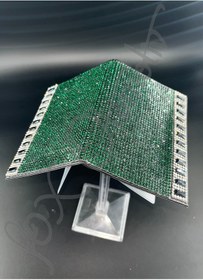 Resim Fox Yeşil Taşlı Siyah Baget Detaylı Ruhsat Kabı 