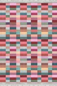 Resim Patchwork Westa Kaymaz Tabanlı Yıkanabilir Antibakteriyel Dijital Baskı Patchwork Halı Kilim, PW-8017A-WST-100X500 