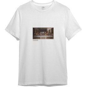 Resim Son Akşam Yemeği Tişört - Lacivert / 3XL 