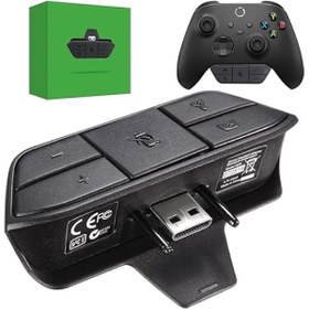 Resim AOJAKI Xbox kumandası için kulaklık adaptörü, Xbox One/One S/X/Elite 1/ Elite2/ Series S/X kumandası için mikrofon adaptörü, Xbox One kumandası için kulaklık adaptörü 