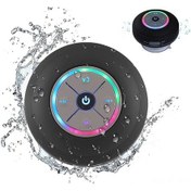 Resim Yaozixa Siyah Renkli Led Işıklı Su Geçirmez Süspansiyonlı Mıknatıslı Müzik Bluetooth Hoparlör 