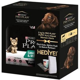 Resim Pro Plan BOX Somonlu Küçük Irk Yavru Köpek Maması 3 Kg + Eğitim Pedi 