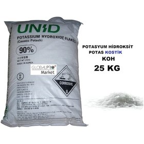 Resim Leonardit'Ten Humik Asit Yapmak Için Potasyum Hidroksit 25KG 