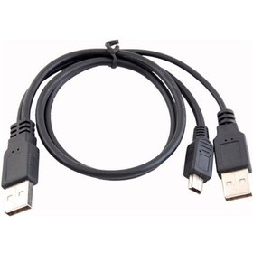 Resim Alfais 4529 Usb Y 3 Giriş Mini 5 Pin Hdd Hard Disk Kablosu 