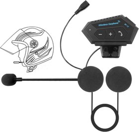 Resim Coverzone Motosiklet Bluetooth Kask Kulaklığı Kablosuz Handsfree Stereo Kulaklık Gürültü Azaltma Otomatik Arama Cevaplama BT-12 