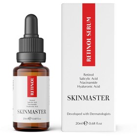 Resim SkinMaster Retinol ve B3 İçerikli Yaşlanma Karşıtı Bakım Serumu 20 ml (Retinol, BHA, Niasinamid, HA) 