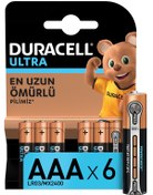 Resim Duracell LR03/MX2400 Ultra AAA İnce Kalem Pil 6'lı Duracell