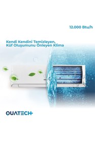 Resim QUATECH 12.000 Btu/h A++ Enerji Sınıfı R32 Duvar Tipi Inverter Klima 