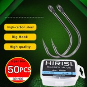 Resim 50 adet Siyah Karbon Çelik Balıkçılık saç tokası - Paslanmaz, Anti-Slip Barbed Tasarımı, Sazan Balıkçılığı Ekipmanları için Dayanıklı ve Güvenilir, Tatlı Su Balıkçıları için Mükemmel, Balıkçı Temel Gereksinimleri, Yüksek Kaliteli saç tokası, Dayanıklı Balıkçılık saç tokası 