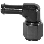 Resim Mufunye Alüminyum 90 Derece Dönüşlü An6 Dişi - 5/16 Tırtıklı Yağ Ve Yakıt Hortumu Bağlantı Adaptörü 