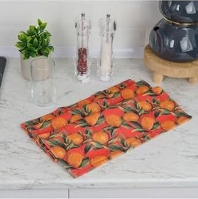 Resim Soft Randig Mutfak Havlusu - Turuncu - 40X66 Cm 