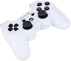 Resim Kontorland P3G - PS3/PC Uyumlu Titreşimli Kablosuz Oyun Kolu GamePad (Beyaz) 