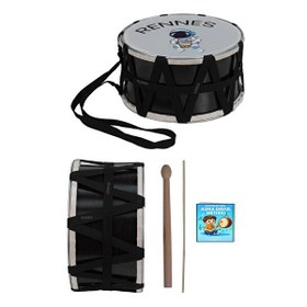Resim Rennes DVL-31BRW Örf Aletleri Özel Tasarım Çocuk Davulu 30 CM 