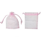 Resim Eminonutoptanci Kına Çerez Kesesi Organze Taşlı 9X12 Cm (50 Adet) Pembe 