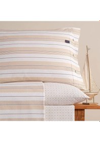 Resim Blue Marine Tek Kişilik Nevresimli Pike Takımı Aura Bej Bej 