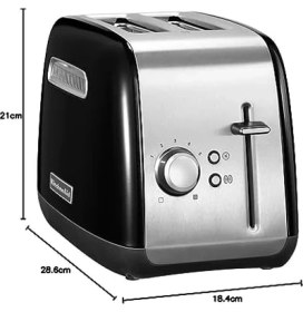 Resim Esmo Home Kitchenaid Classic 2 Dilim Ekmek Kızartma Makinesi 5KMT2115 Onyx Black- Eob 