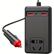 Resim Motion003 Baıdeluo Siyah 150w Otomotiv İnvertör Fiş Güç Soketi Dijital Ekranlı Hızlı Şa 