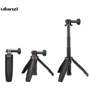 Resim Yunboo Ulanzi Mt-09 Taşınabilir Seyahat Tripodu - Gopro, Djı Osmo Action Uyumlu Genişletilebilir Selfie Çubuğu Siyah 