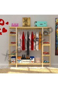 Resim Fokai Wood Extenso - Açık Ahşap Gardırop 