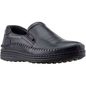 Resim Komcero 9Y8909-F213 Hakiki Deri Siyah Ortopedik Erkek Ayakkabı Siyah 