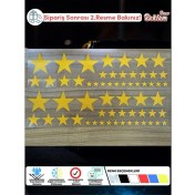 Resim Onur Reklam Karma Yıldız Şekilli Sticker Seti – 60 Adet | Suya Dayanıklı Vinil 
