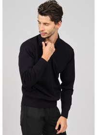 Resim Pave Erkek Polo Yaka Yün Kazak 4358104 Lacivert Lacivert 