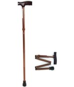 Resim Wollex W927 Katlanır Baston Bronz Renk Aliminyum Asa Baston 