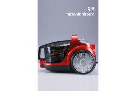 Resim Goldmaster Proton Çift Hepa Filtreli 3lt Geniş Hazneli Hız Ayarlı Cyclonic Toz Torbasız Elektrikli Süpürge 