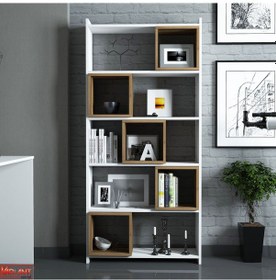 Resim Variant Variant Box Kitaplık - Beyaz / Ceviz 