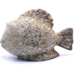 Resim Dekoratif Balık Heykel Büyük Boy Kahverengi 