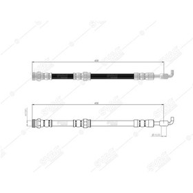Resim SVAC 71-106 Fren Hortumu Ön Sol Sağ Mazda 323 89 01 / 626 98 02 