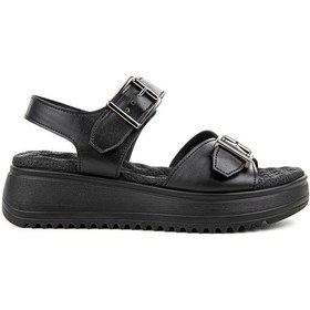 Resim Muya Beebi Anatomik Taban Taban Topuk Dikeni Kadın Sandalet Siyah 