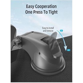 Resim shop T-78 360° dönebilen Güçlü Mıknatıslı Vantuzlu Araç İçi Tutacak 