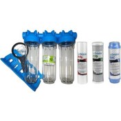 Resim Daire Girişi Su Sayacı Için Üçlü Tesisat Filtresi Atlas Marka 